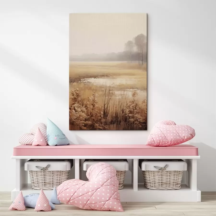  Peintures Fleurs séchées dans un champ s46780