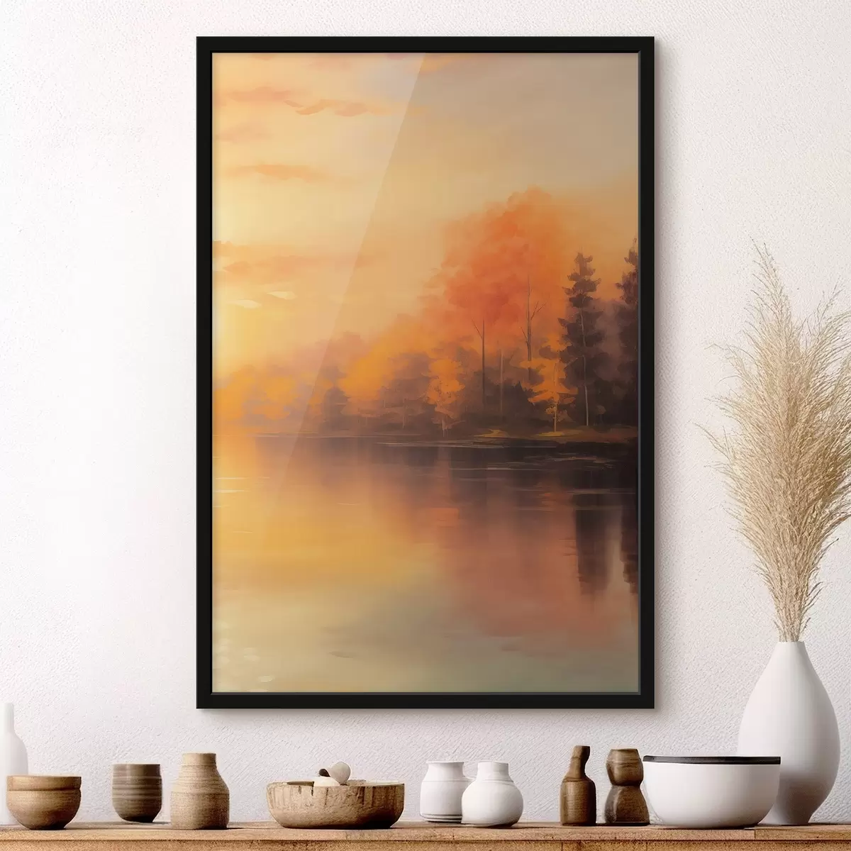 Affiche Forêt près d'un étang f46772