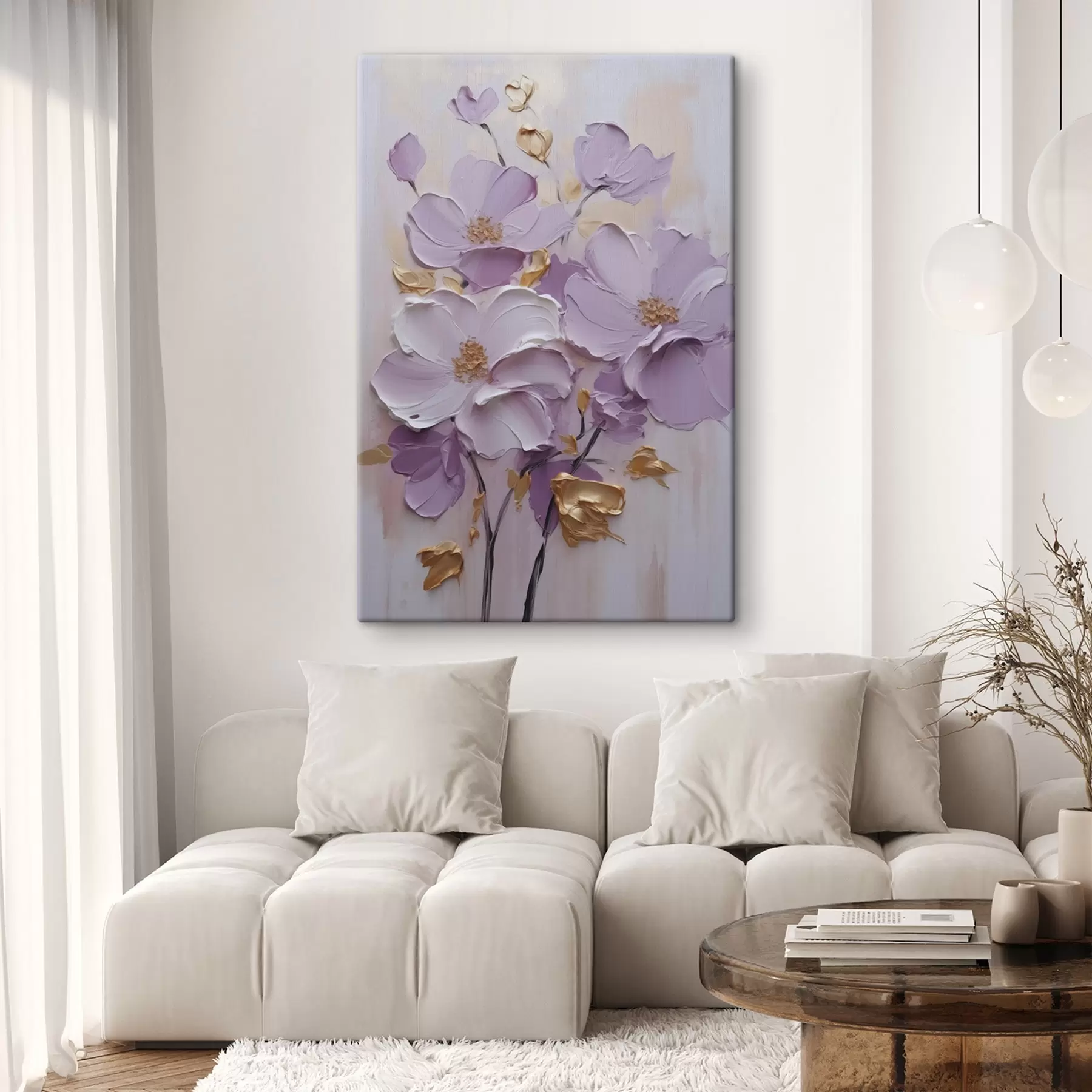  Peintures Fleurs abstraites s46838