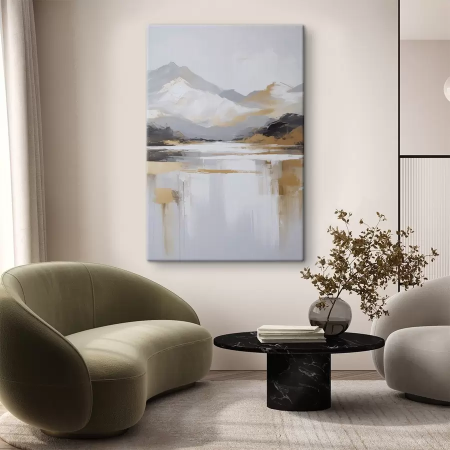  Peintures Imitation abstraite d'un paysage montagneux peint s46841