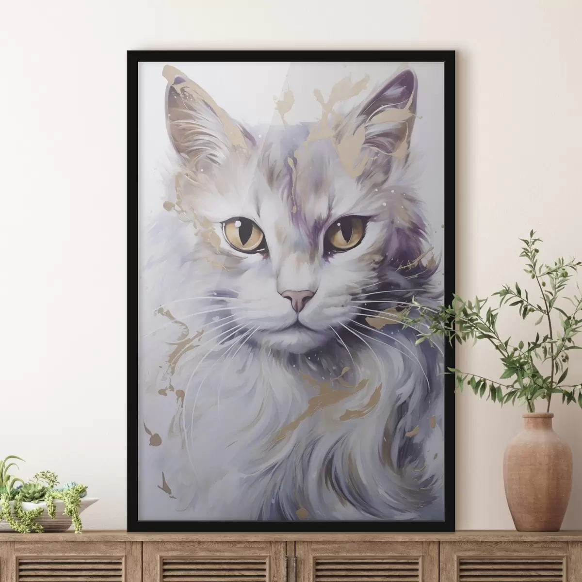 Affiche Chat abstrait f46837