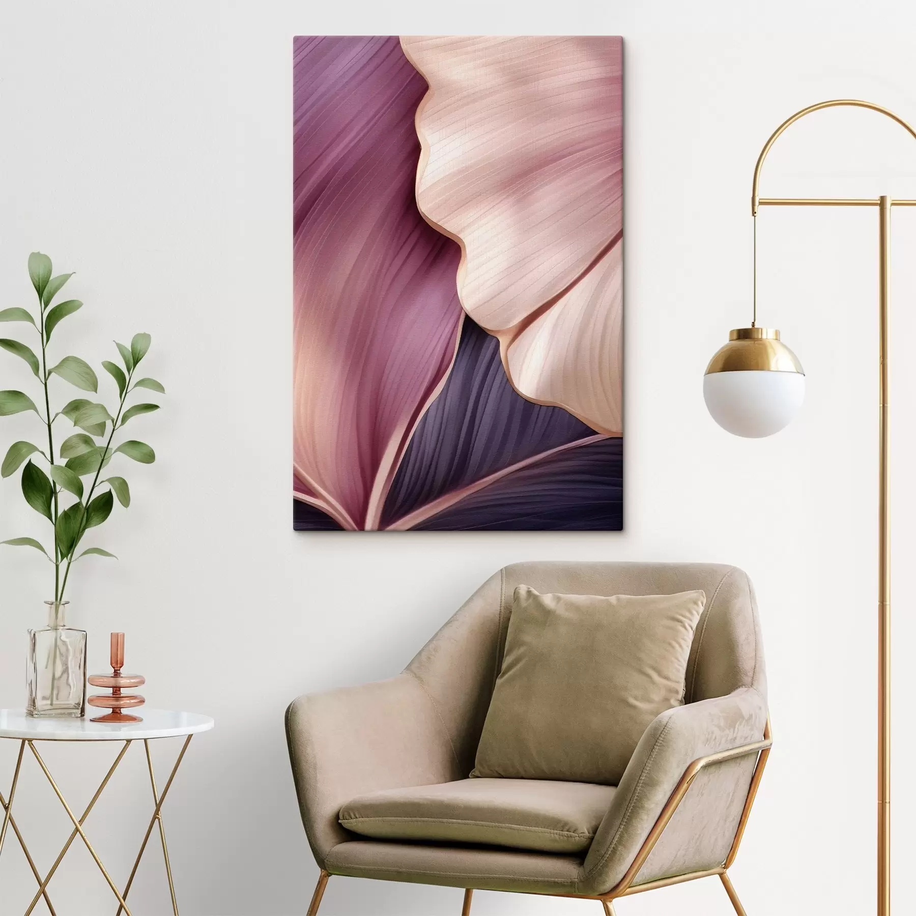  Peintures Feuilles abstraites s46872