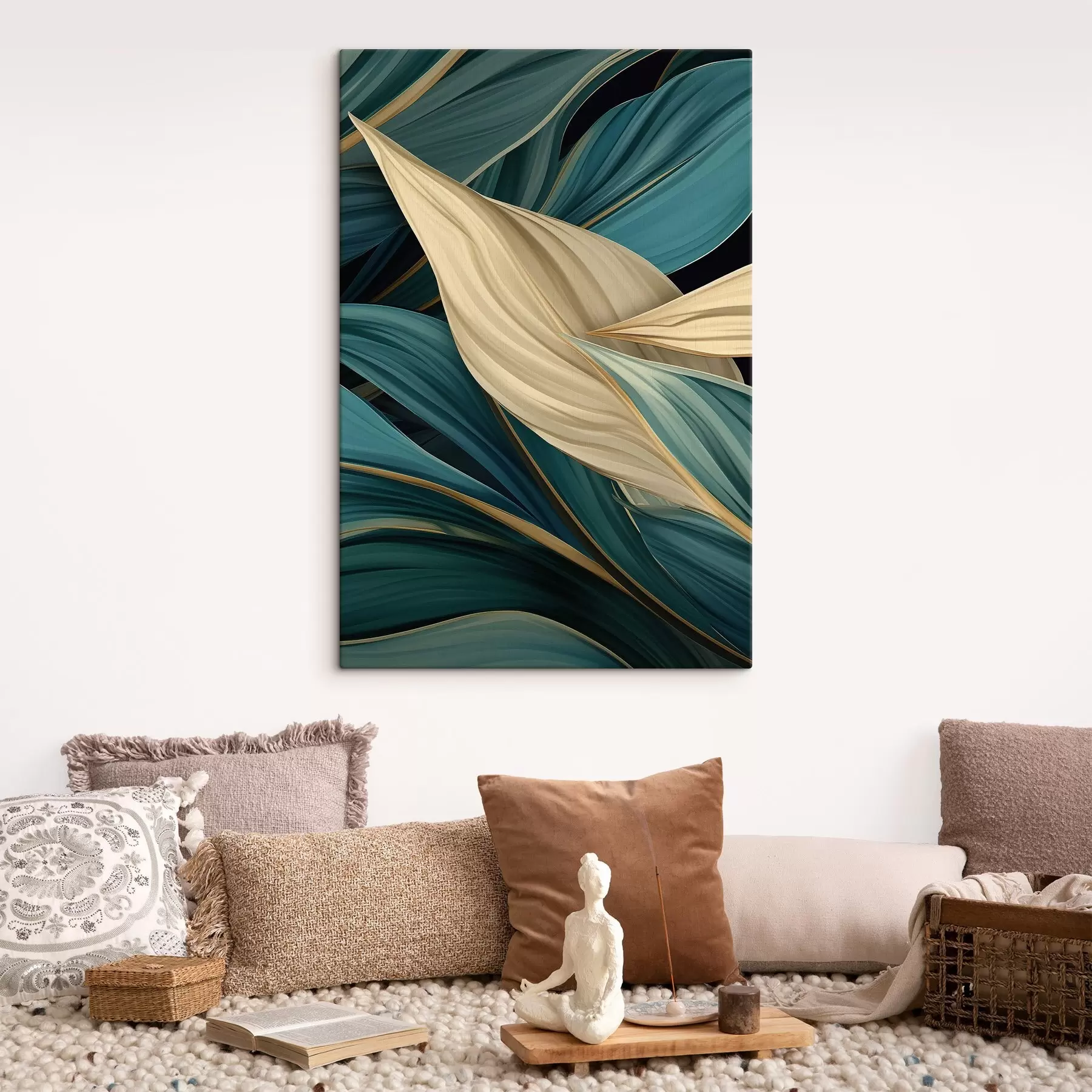  Peintures Grandes feuilles abstraites s46880