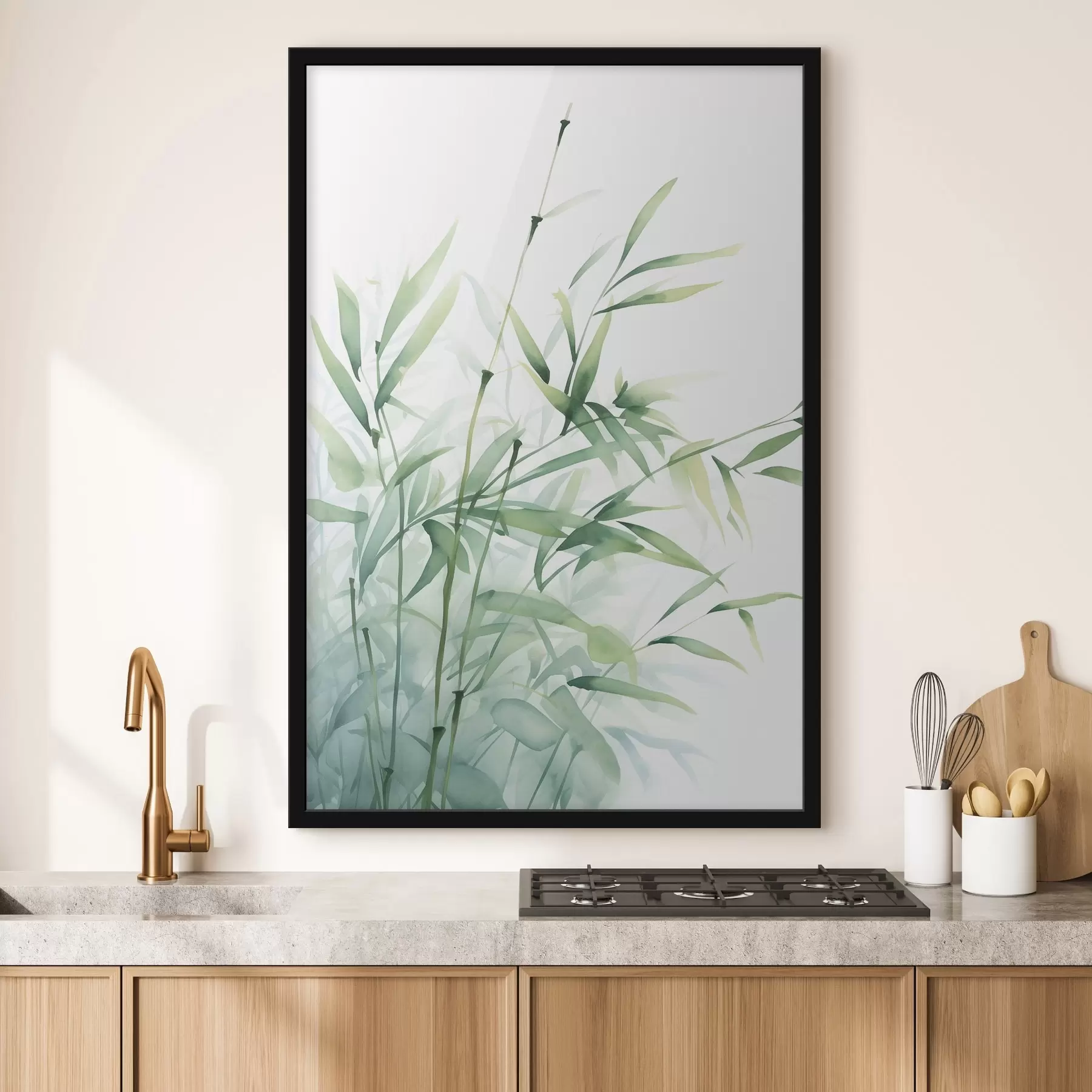 Fotobehang Bamboeplanten f46877