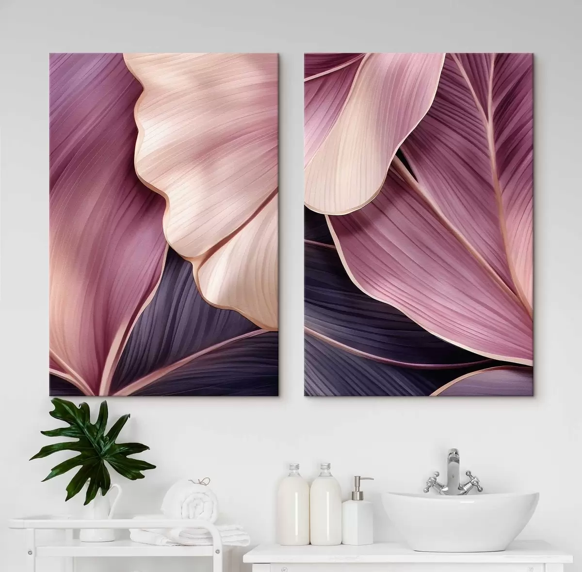  Schilderijen Abstracte bladeren m01059