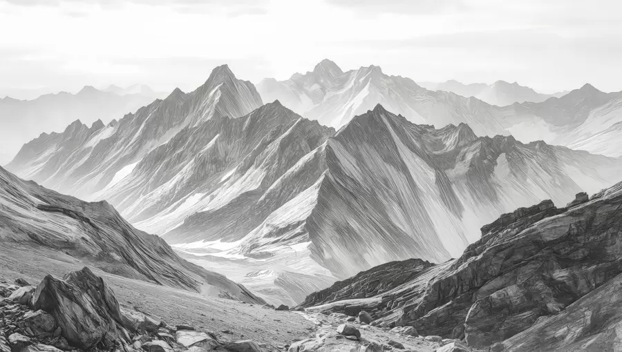 Fotobehang Prachtige bergen w04997