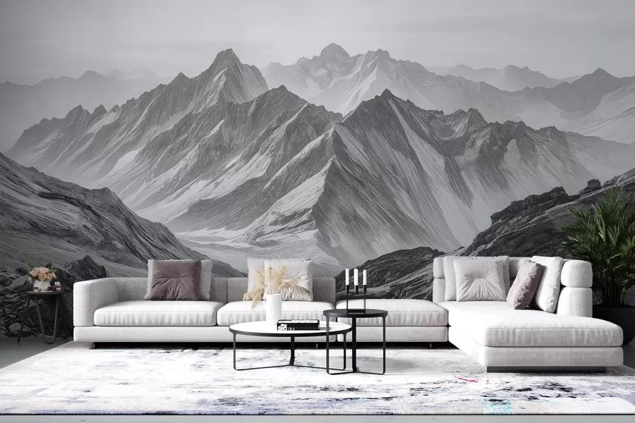 Fotobehang Prachtige bergen w04997