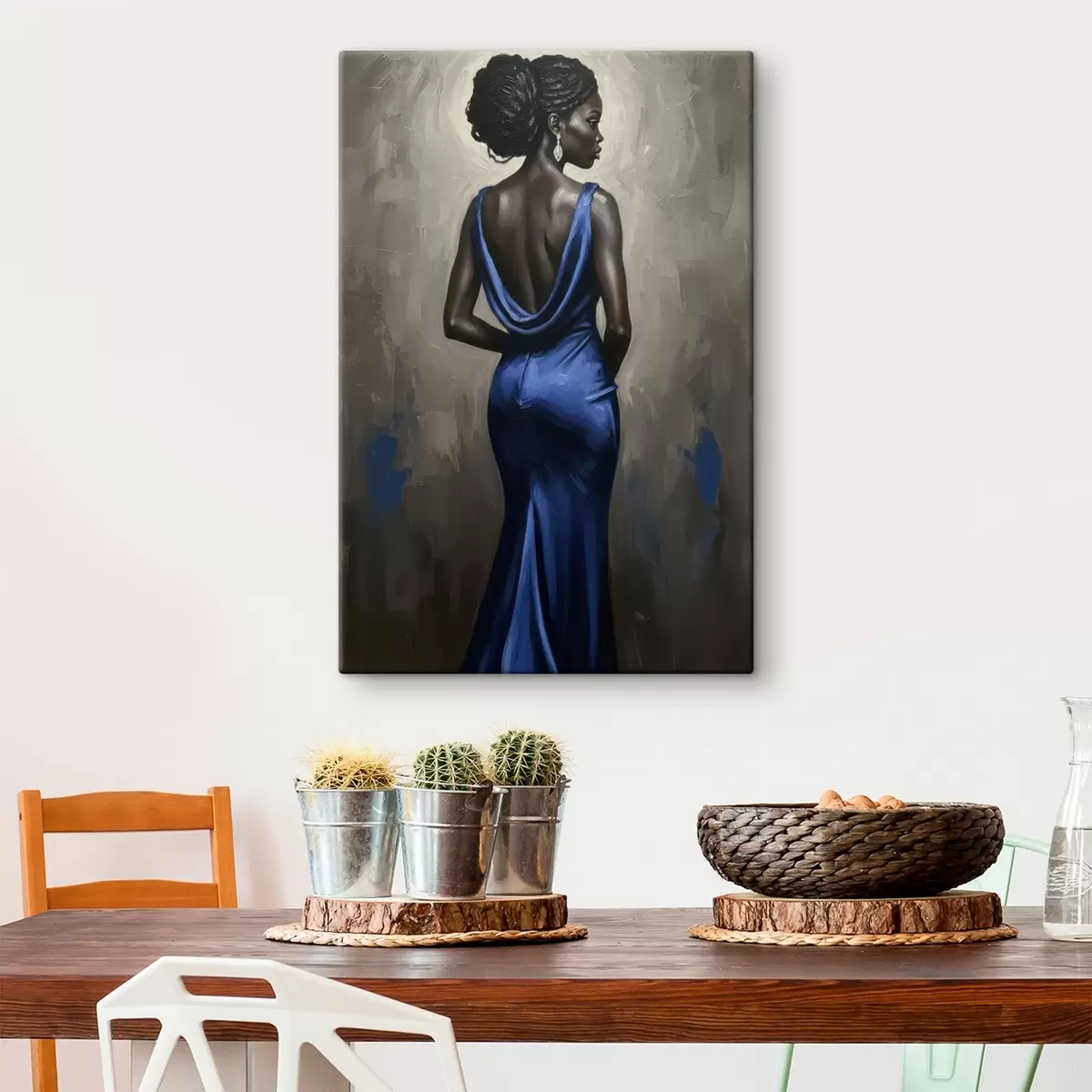  Peintures Fille en robe s46856