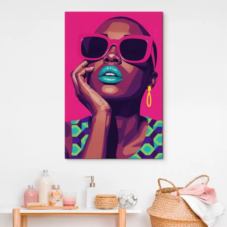  Peintures Portrait pop art d'une fille s46859