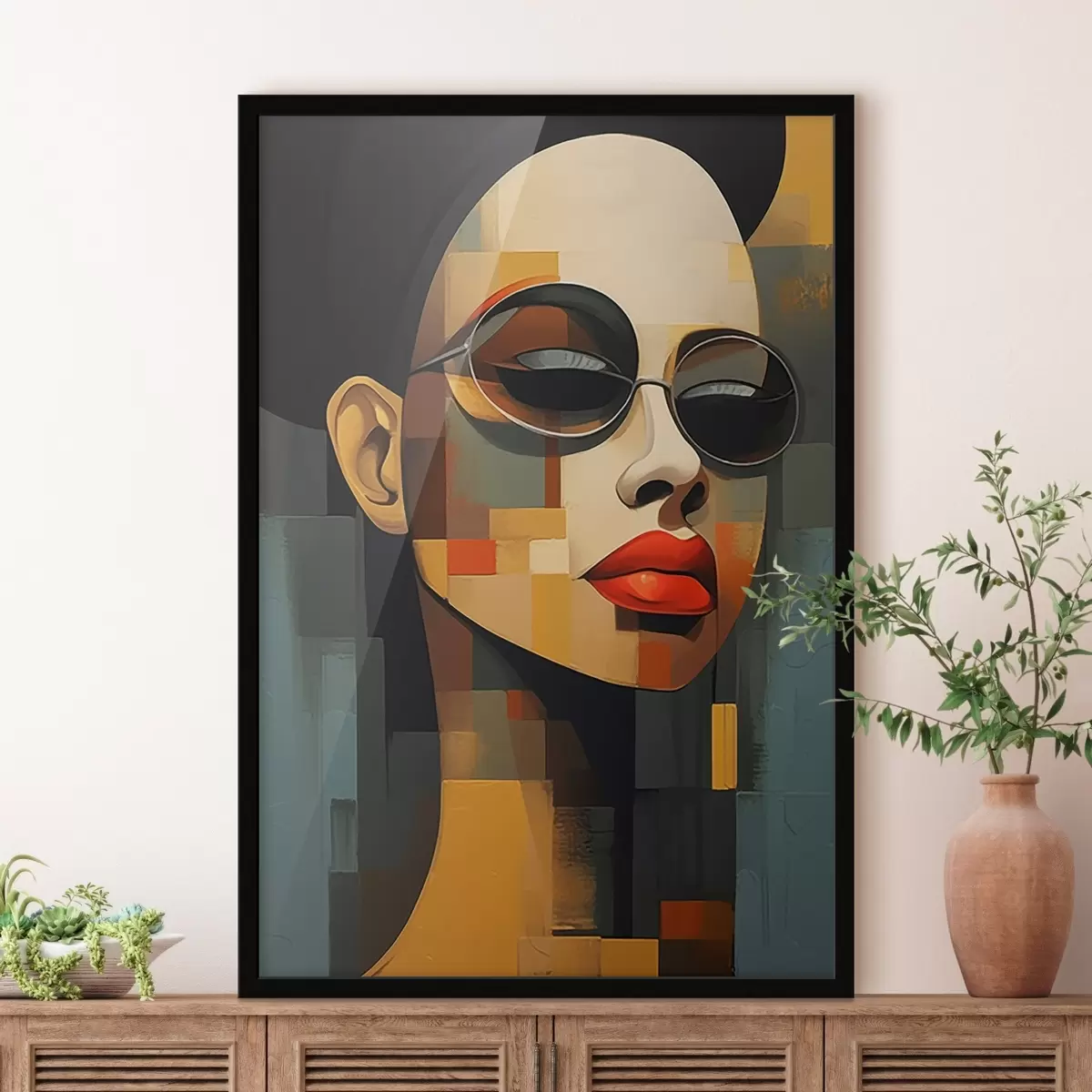 Affiche Portrait abstrait f46868