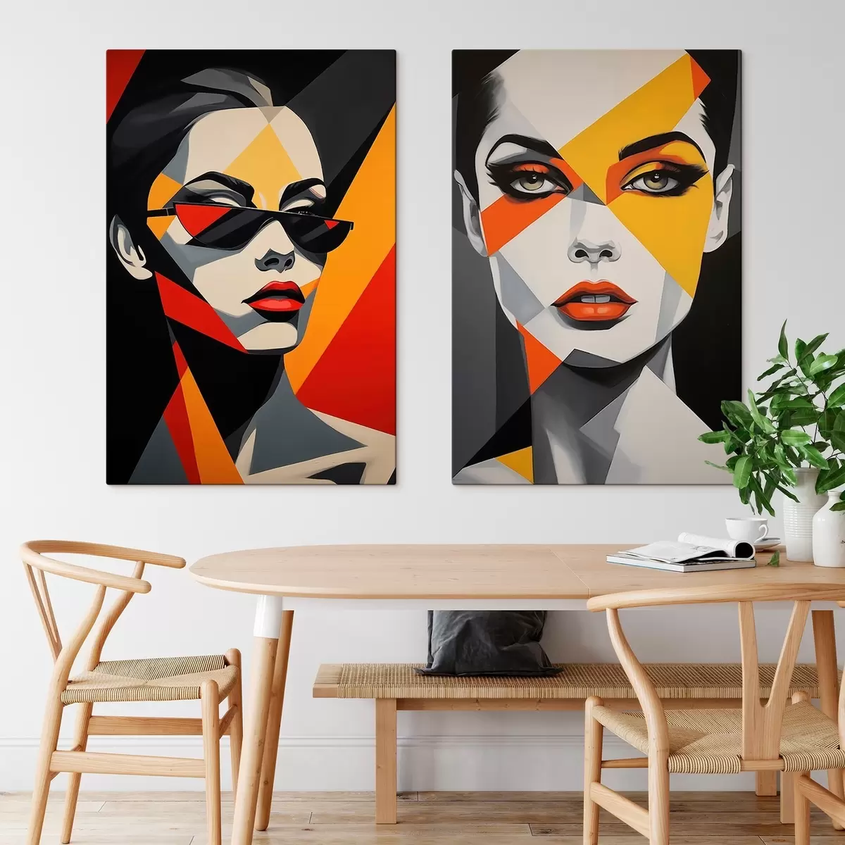  Peintures Portraits abstraits m01077