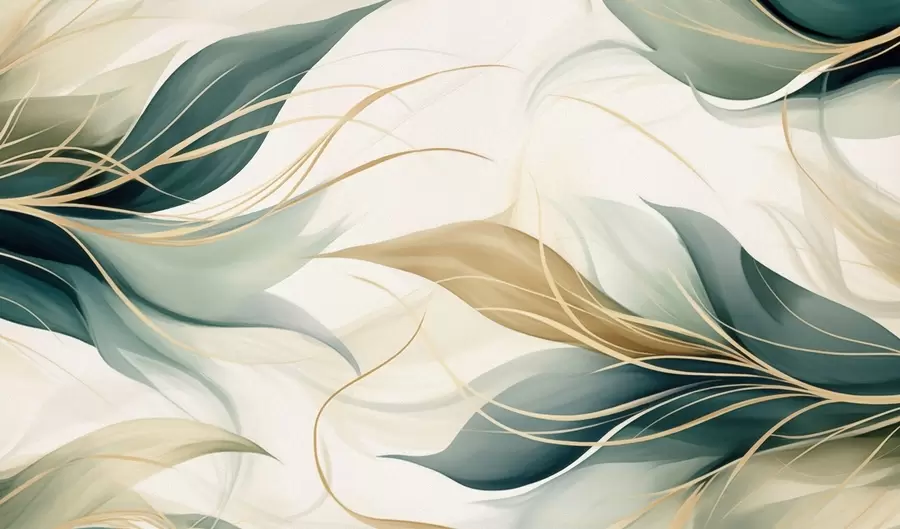 Fotobehang Abstracte bladeren w04990