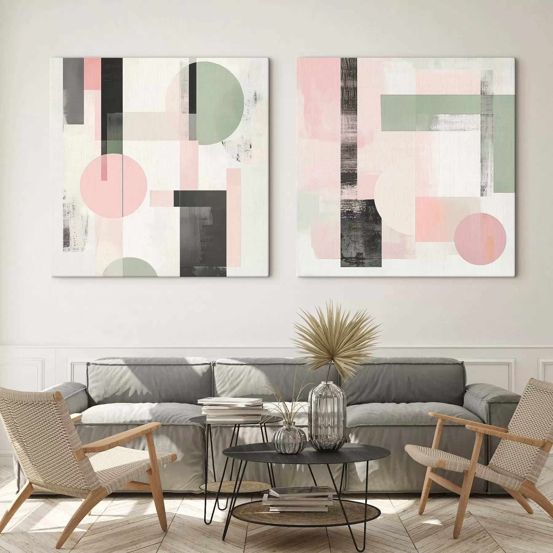  Schilderijen Geometrische abstracties m01039