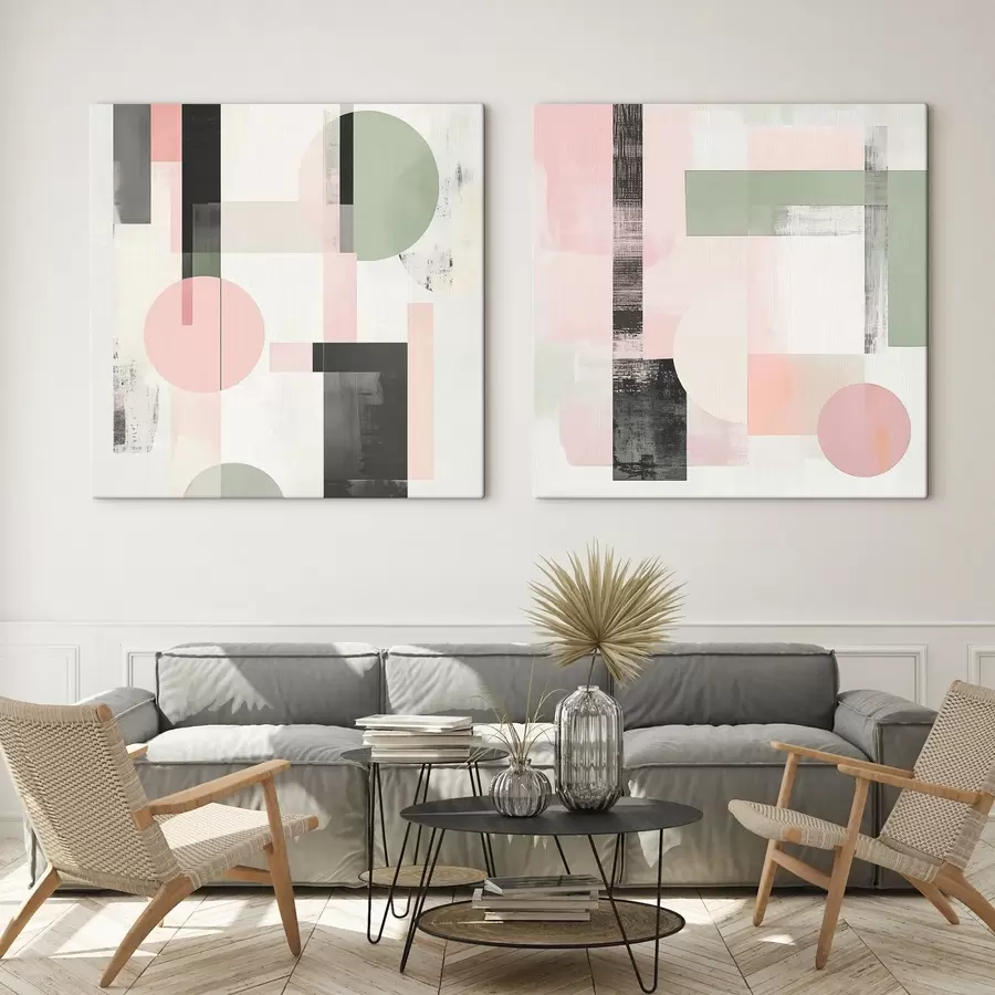  Peintures Abstractions géométriques m01039