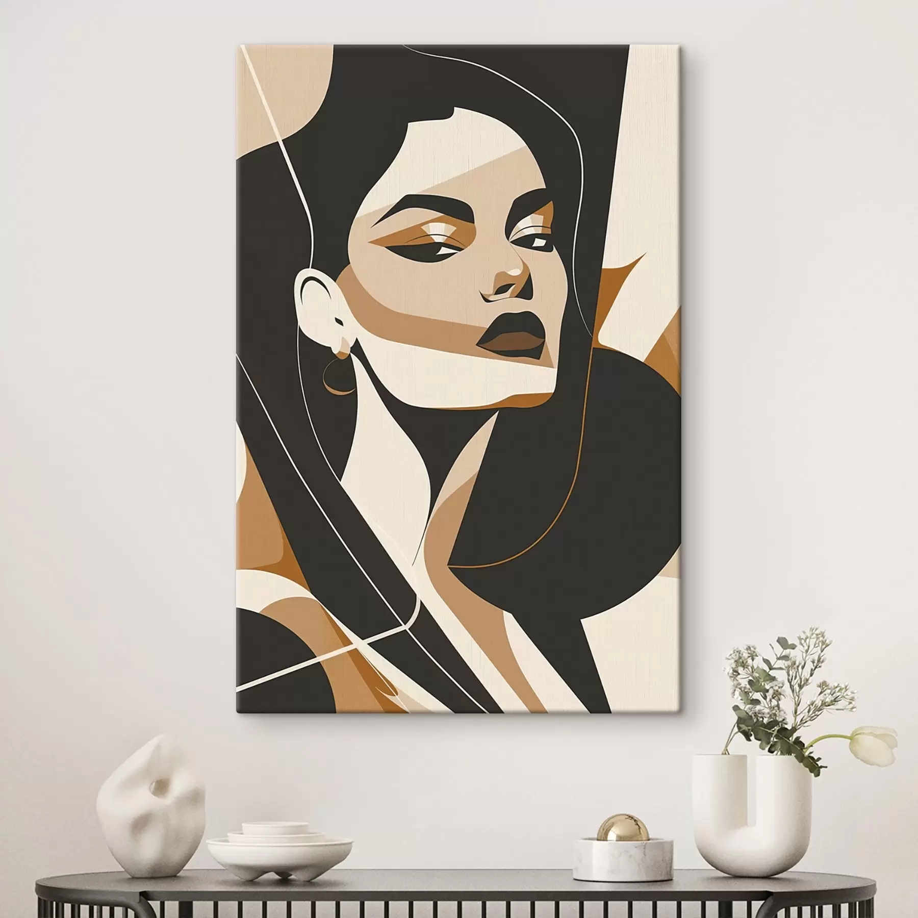  Schilderijen Abstract portret van een vrouw s46906