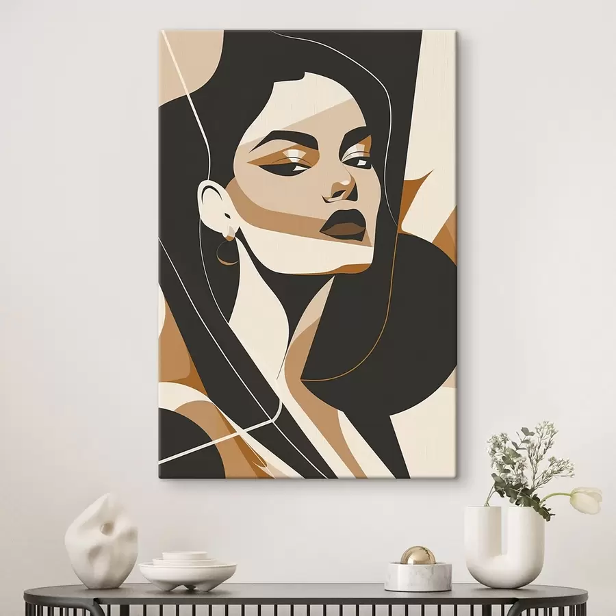  Peintures Portrait abstrait d'une femme s46906