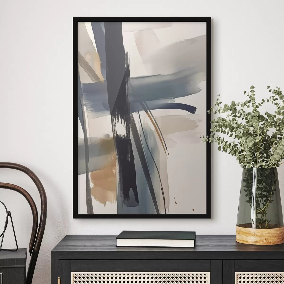 Affiche Imitation abstraite de coups de pinceau f46908