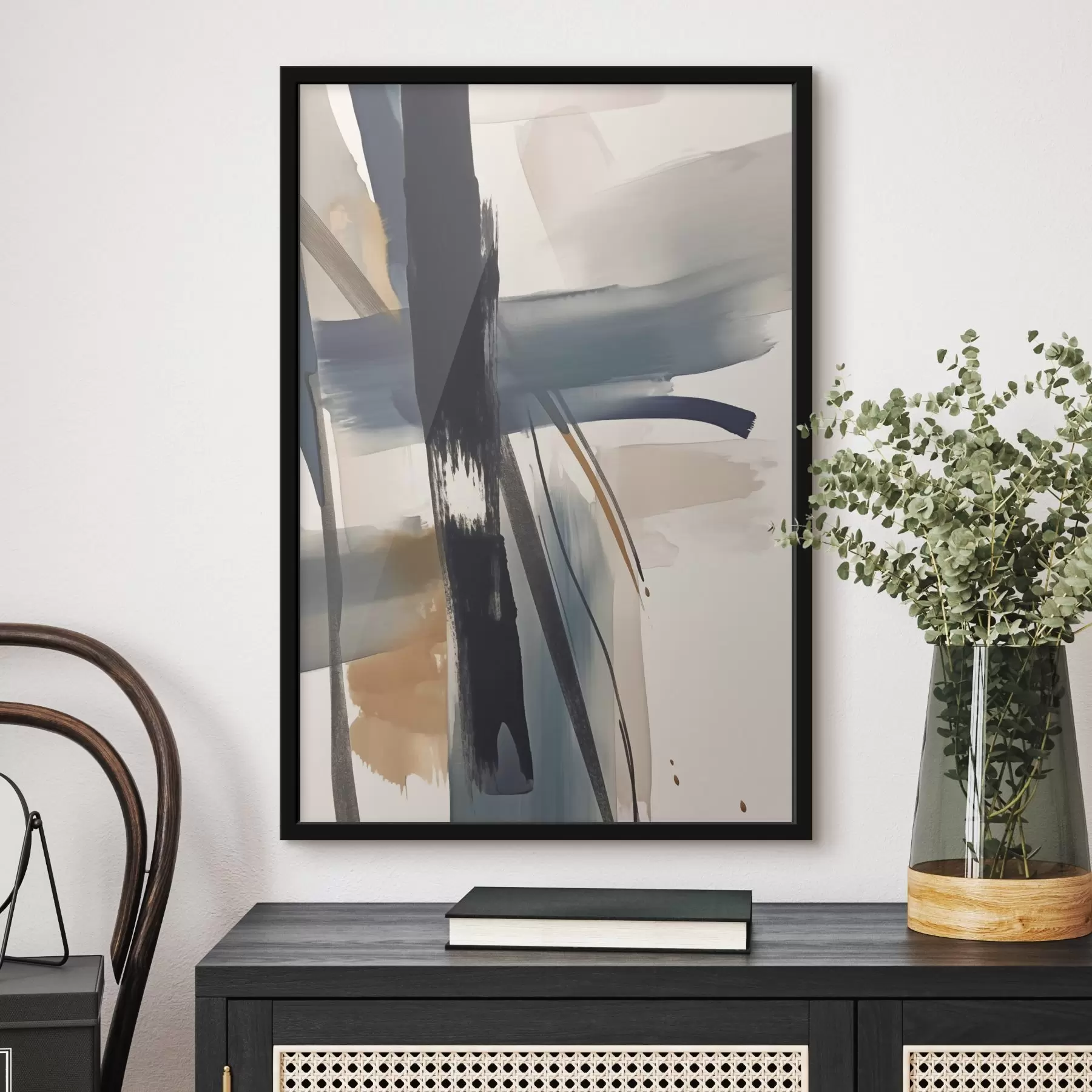 Papier peint photo Imitation abstraite de coups de pinceau f46908