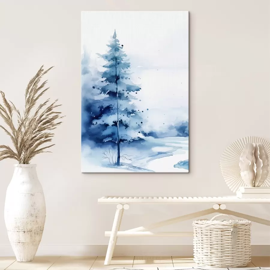  Peintures Sapin dans la forêt s46966