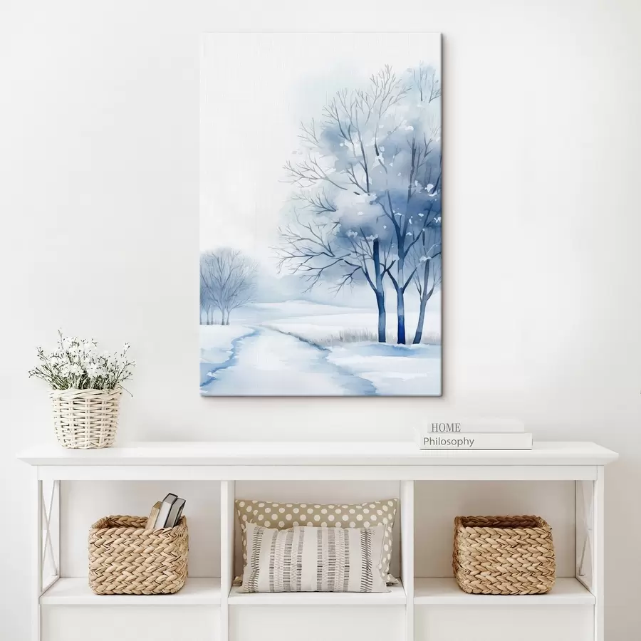  Peintures Arbres dans un jardin d'hiver s46967