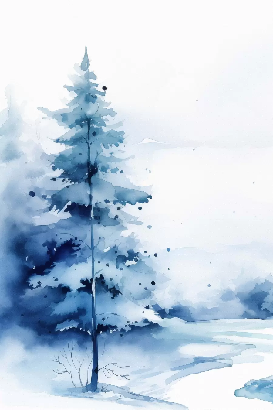 Fotobehang Dennenboom in het bos f46966