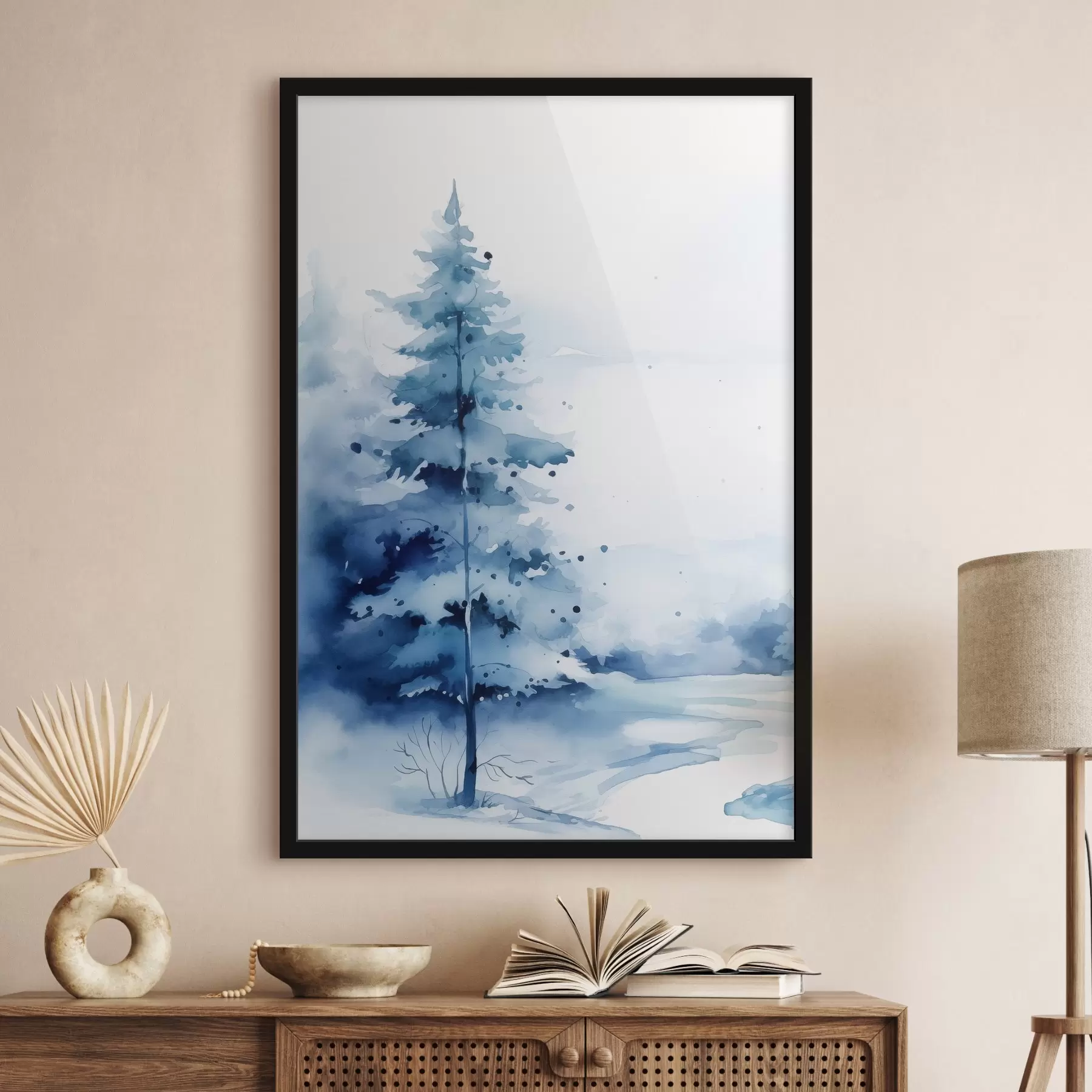 Papier peint photo Sapin dans la forêt f46966