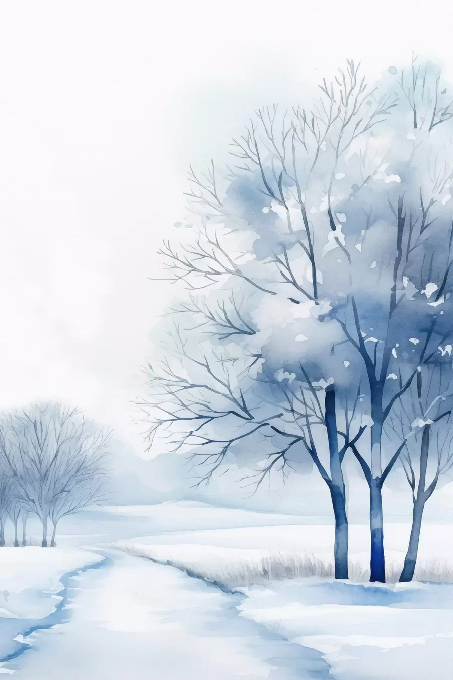 Fotobehang Bomen in een wintertuin f46967