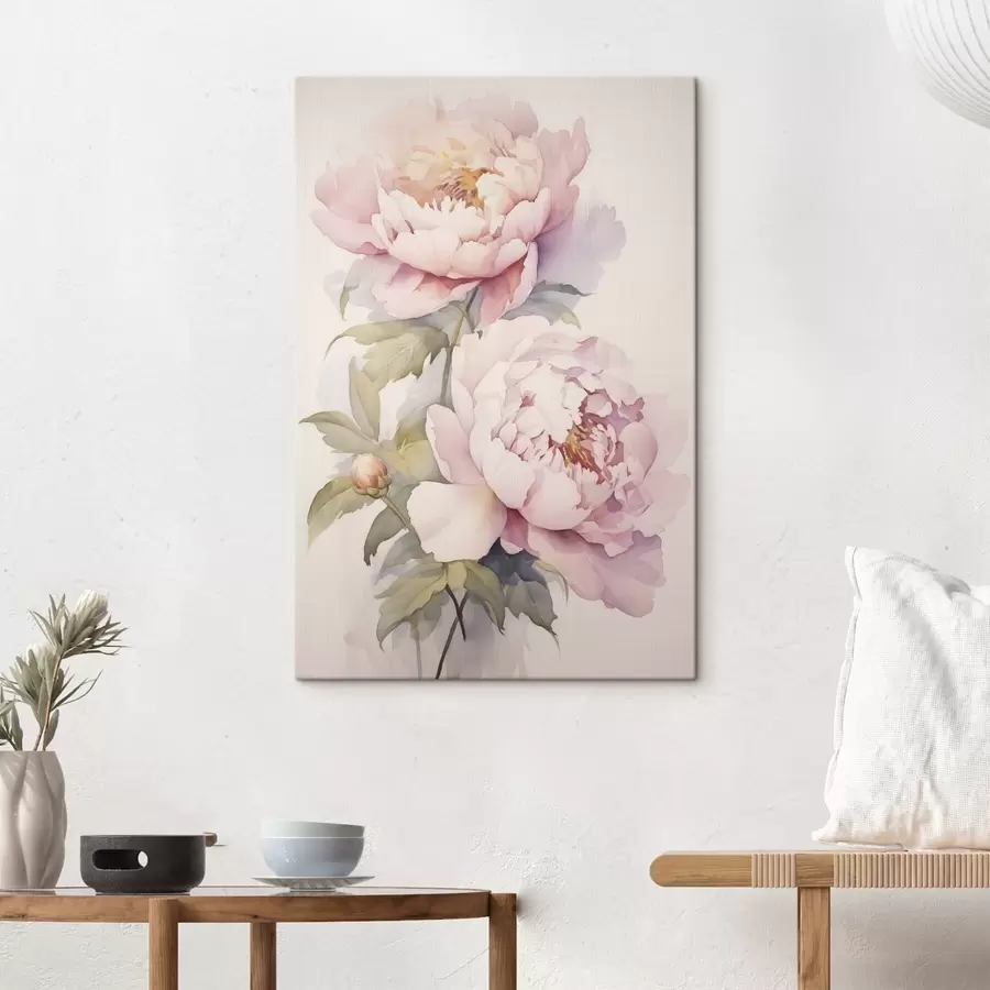  Peintures Peinture imitation pivoines s46916