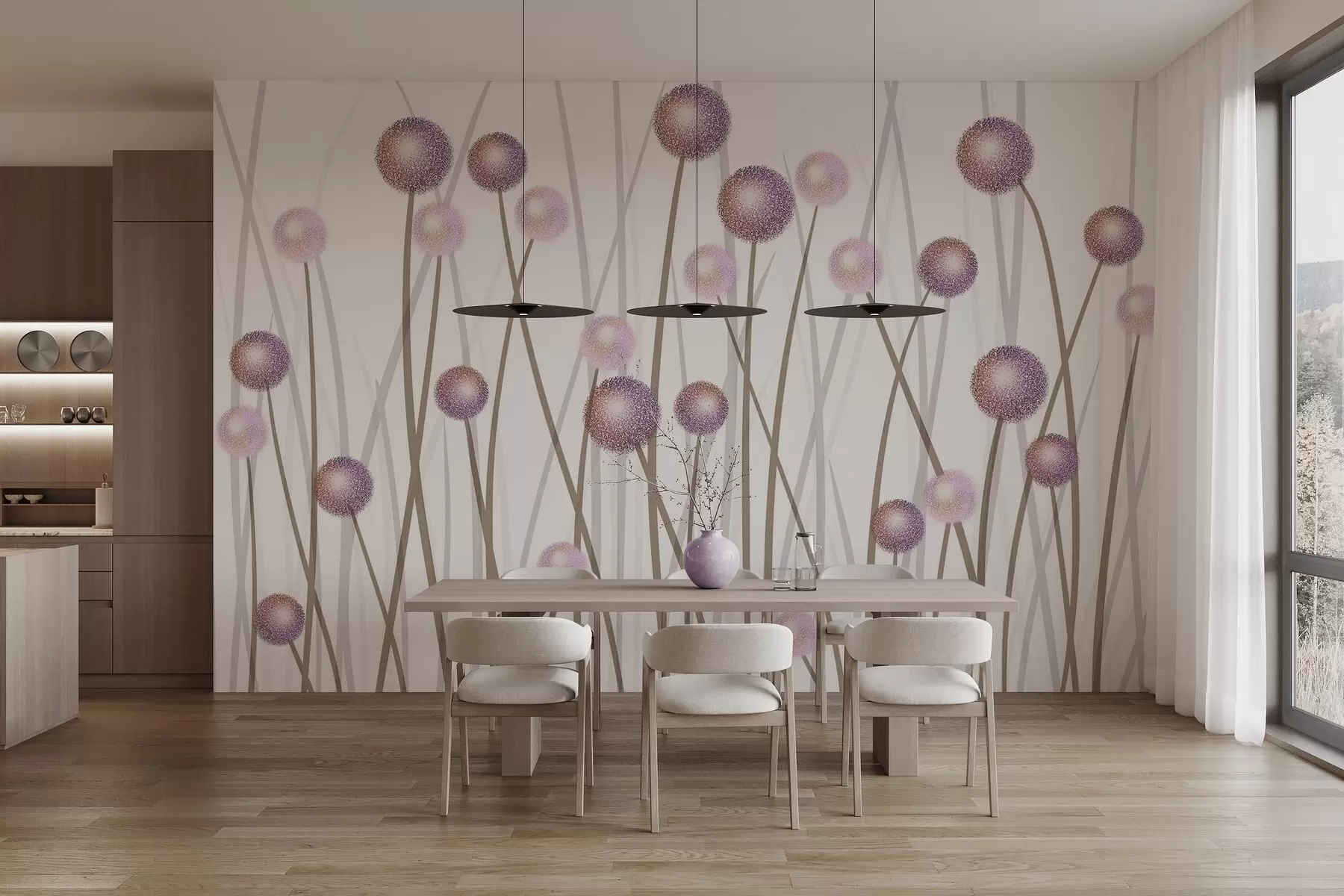 Papier peint photo Tiges aériennes w04994