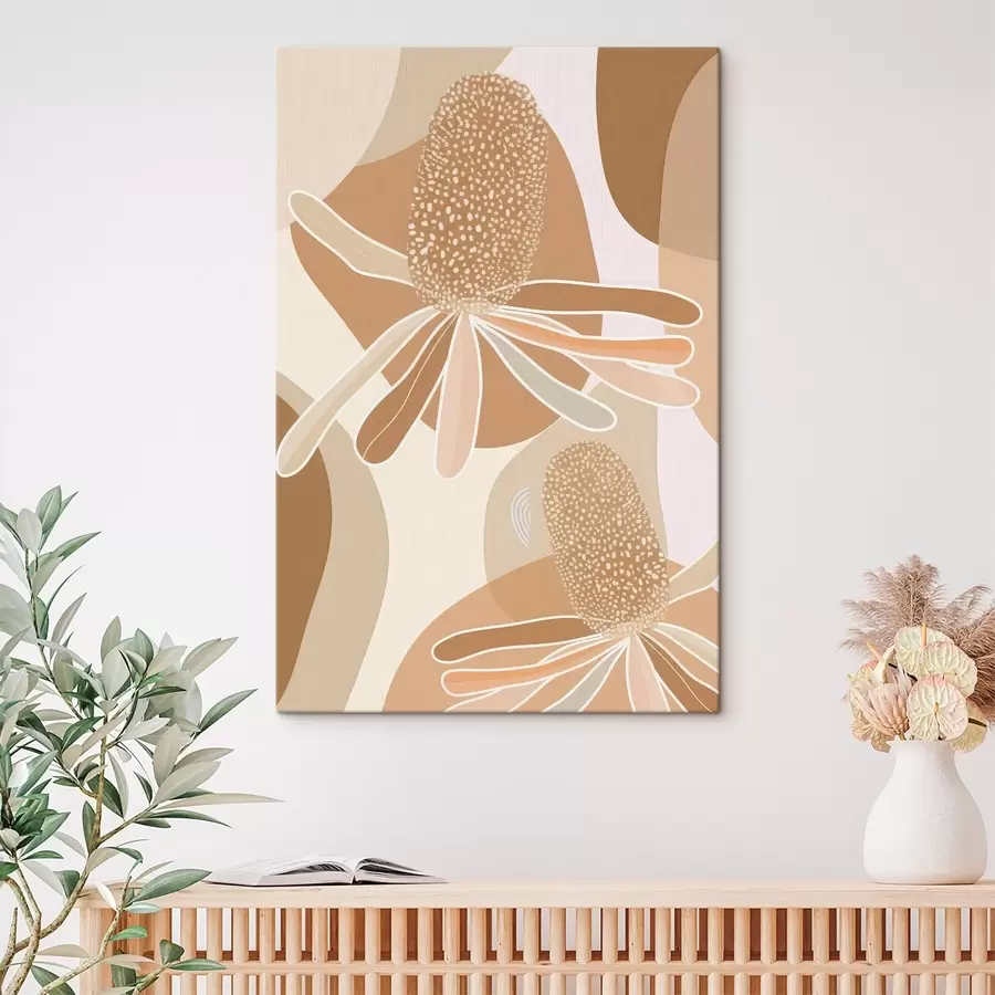  Peintures Fleurs abstraites de protéa s46992