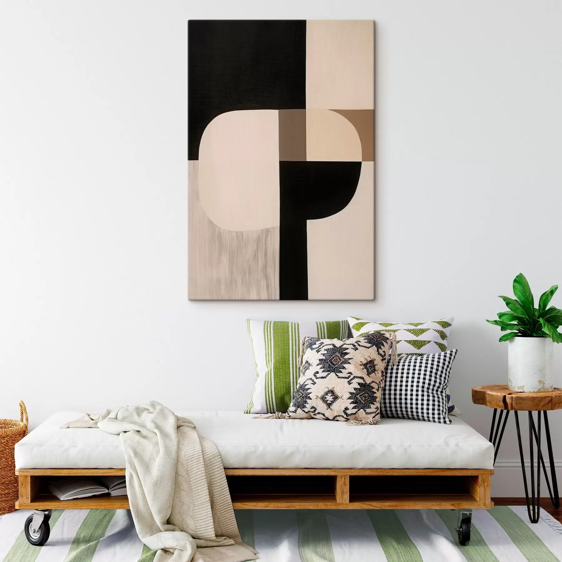  Peintures Abstraction géométrique monochrome s46993