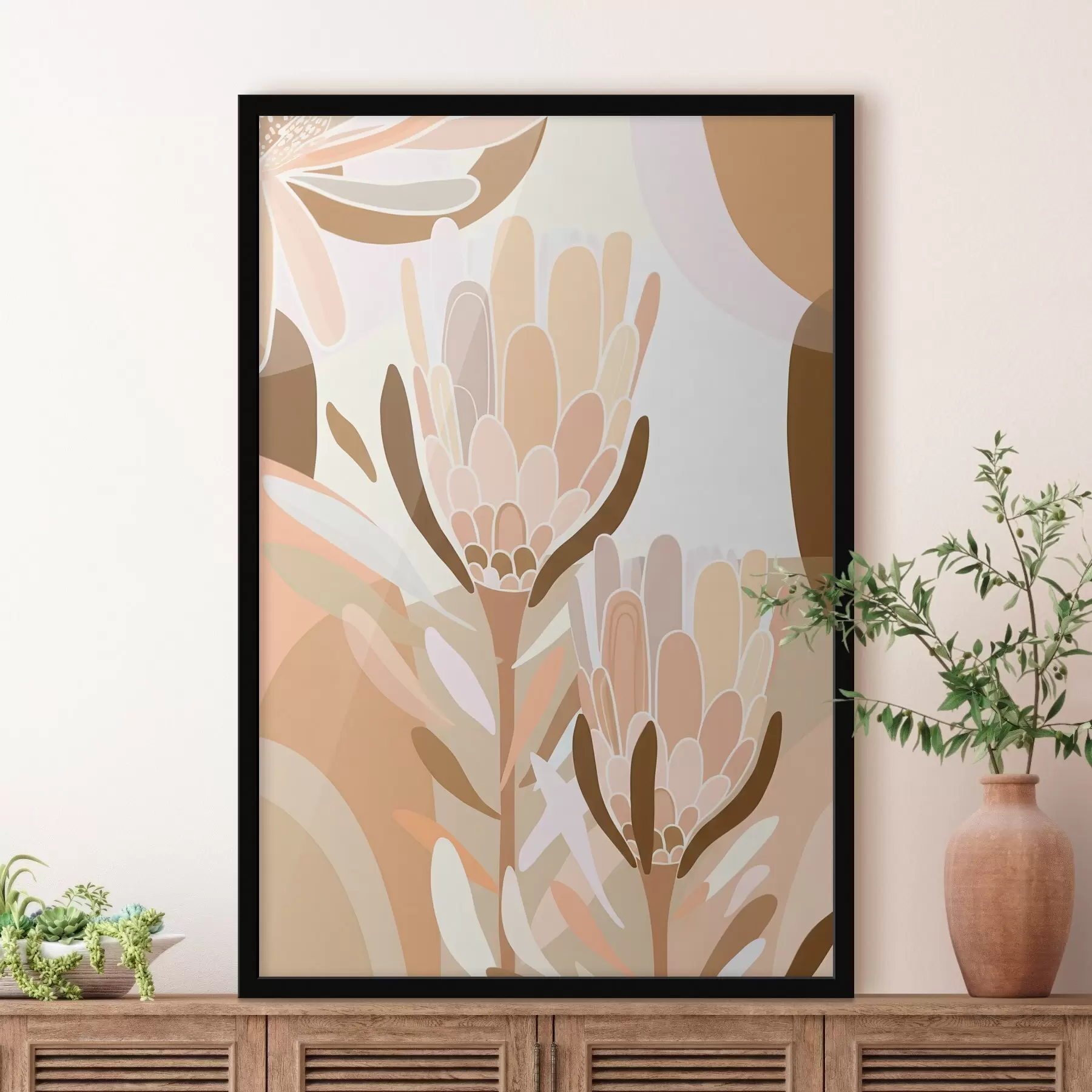 Papier peint photo Fleurs abstraites f46991