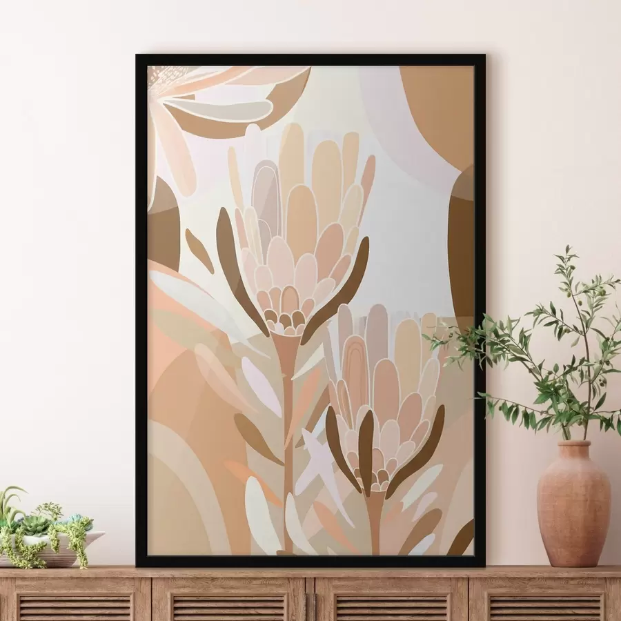 Papier peint photo Fleurs abstraites f46991