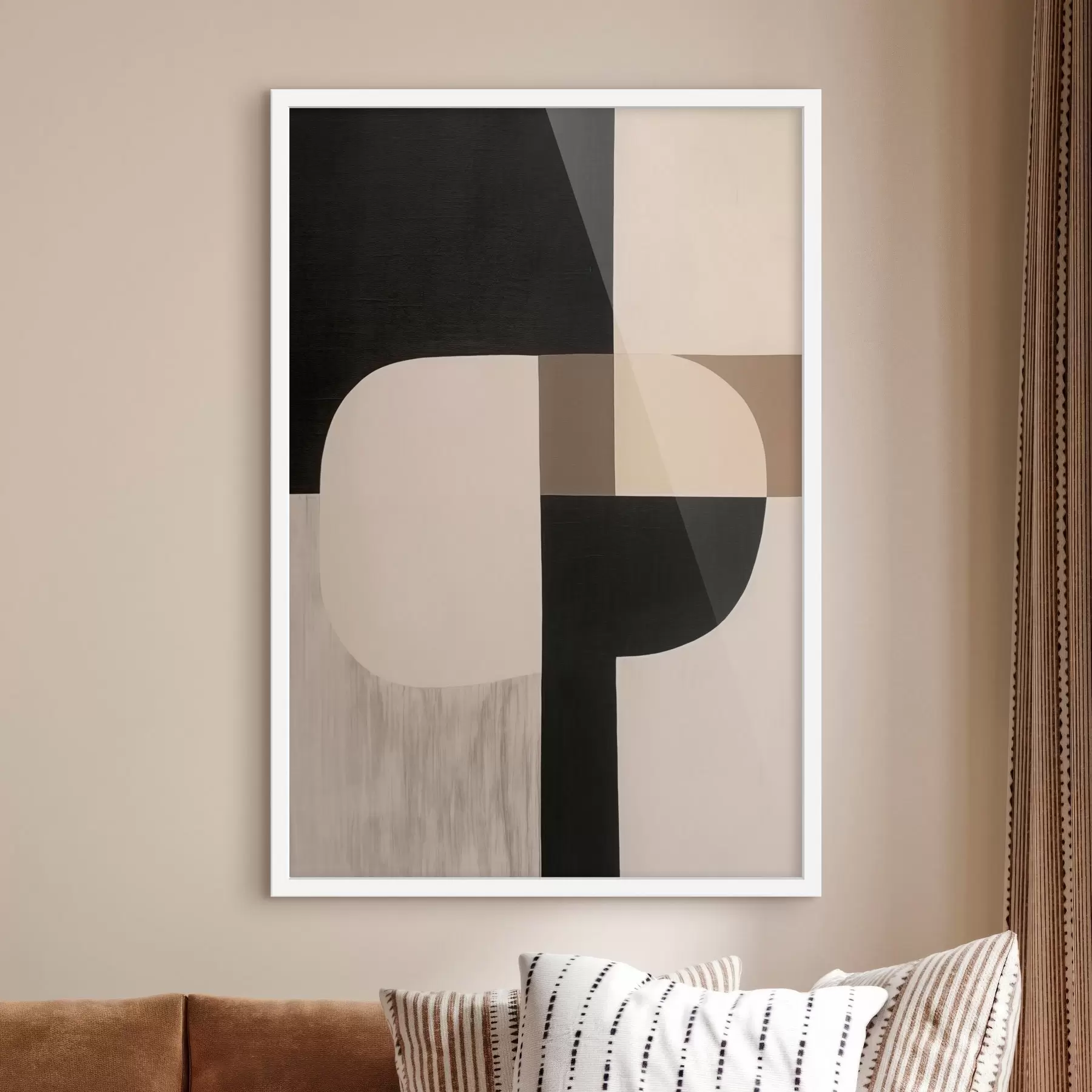 Fotobehang Monochrome geometrische abstractie f46993