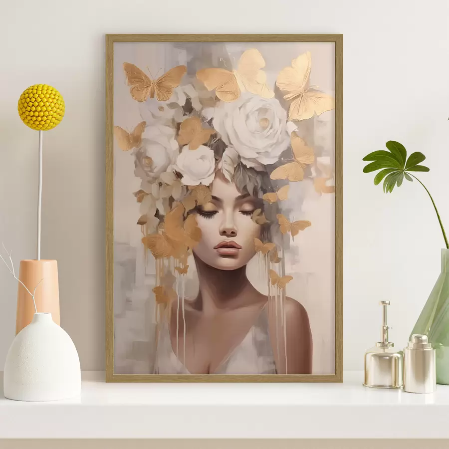 Papier peint photo Couronne de papillons f47005