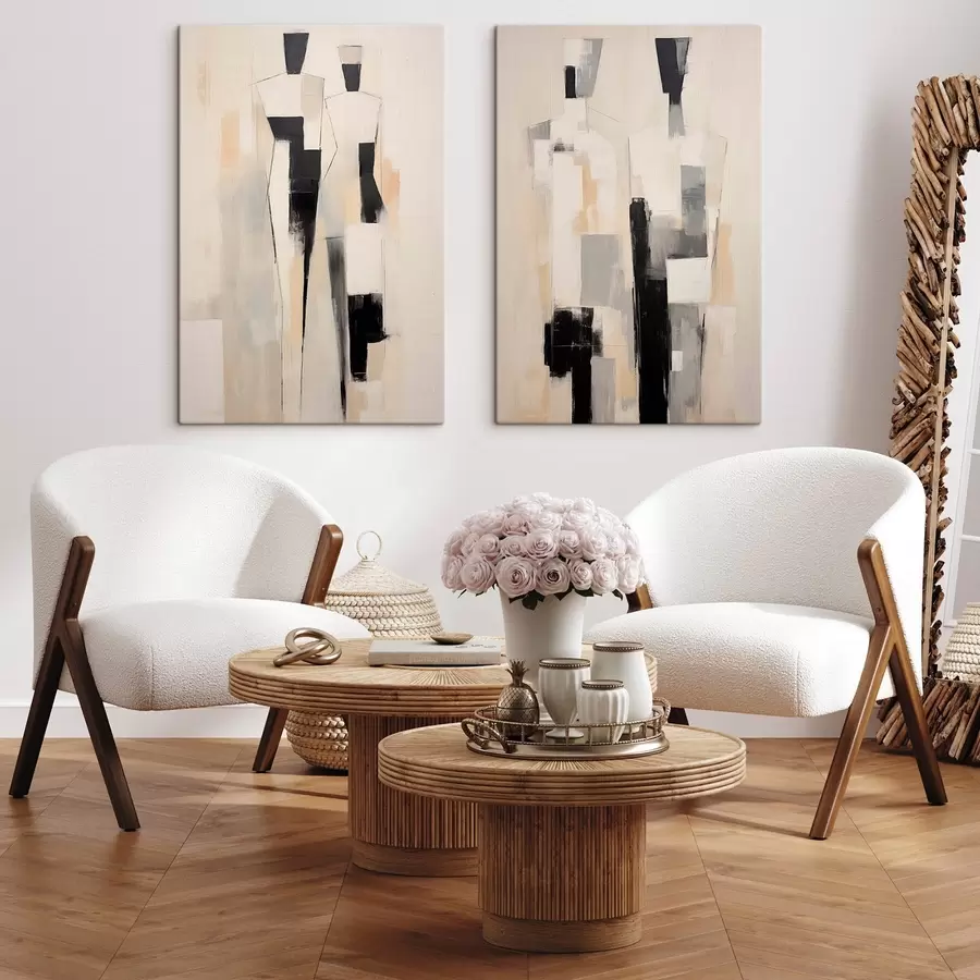  Peintures Couple abstrait m01111