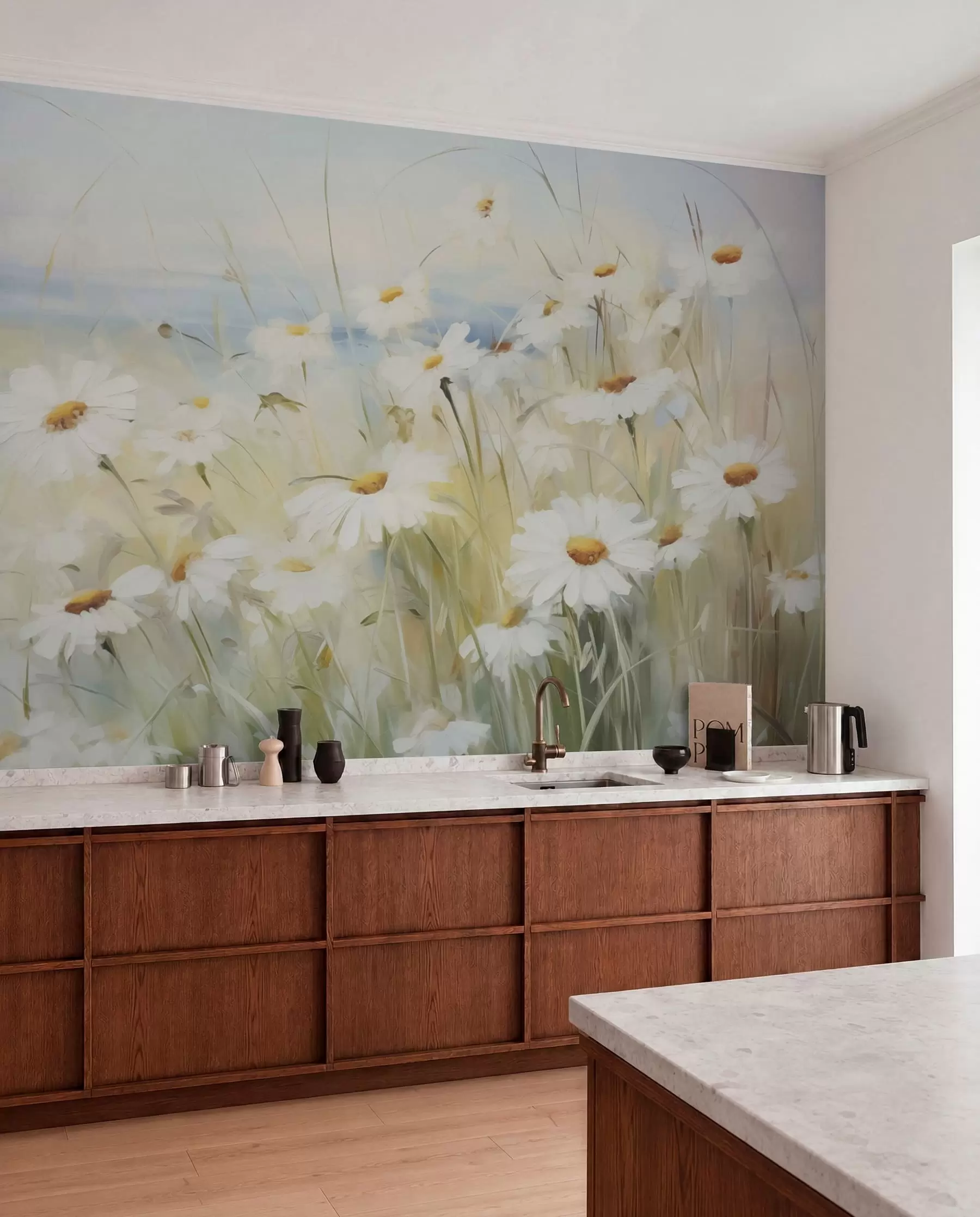 Fotobehang Bloemen veld w05035