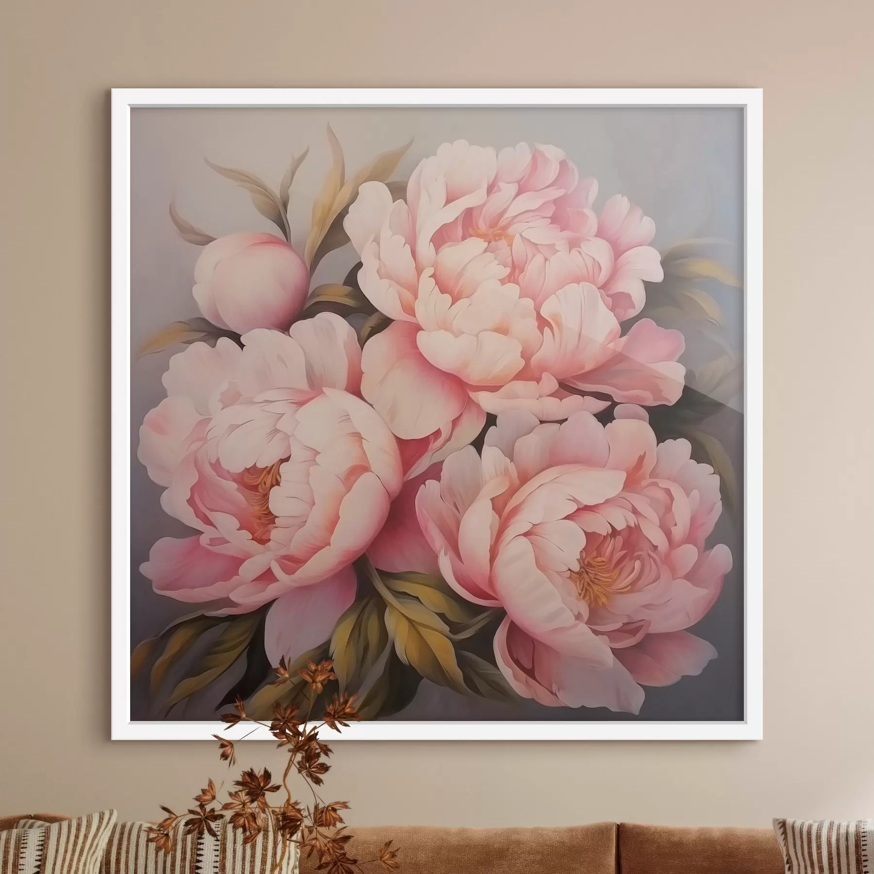 Fotobehang Pioenrozen f47008