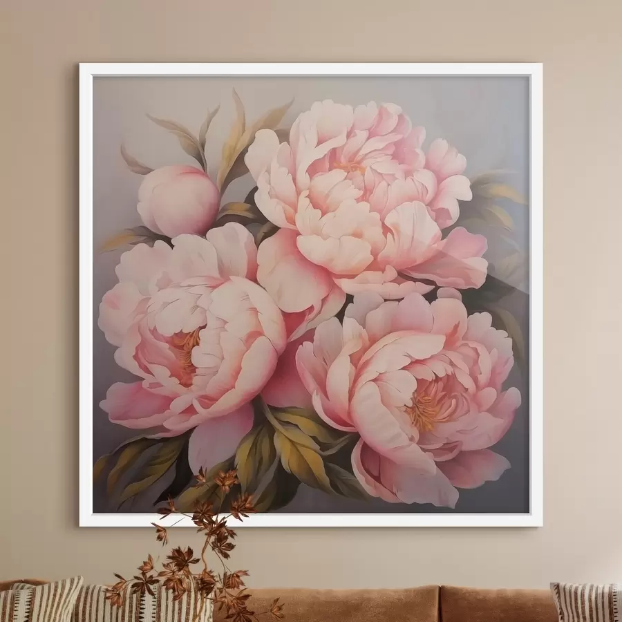 Fotobehang Pioenrozen f47008