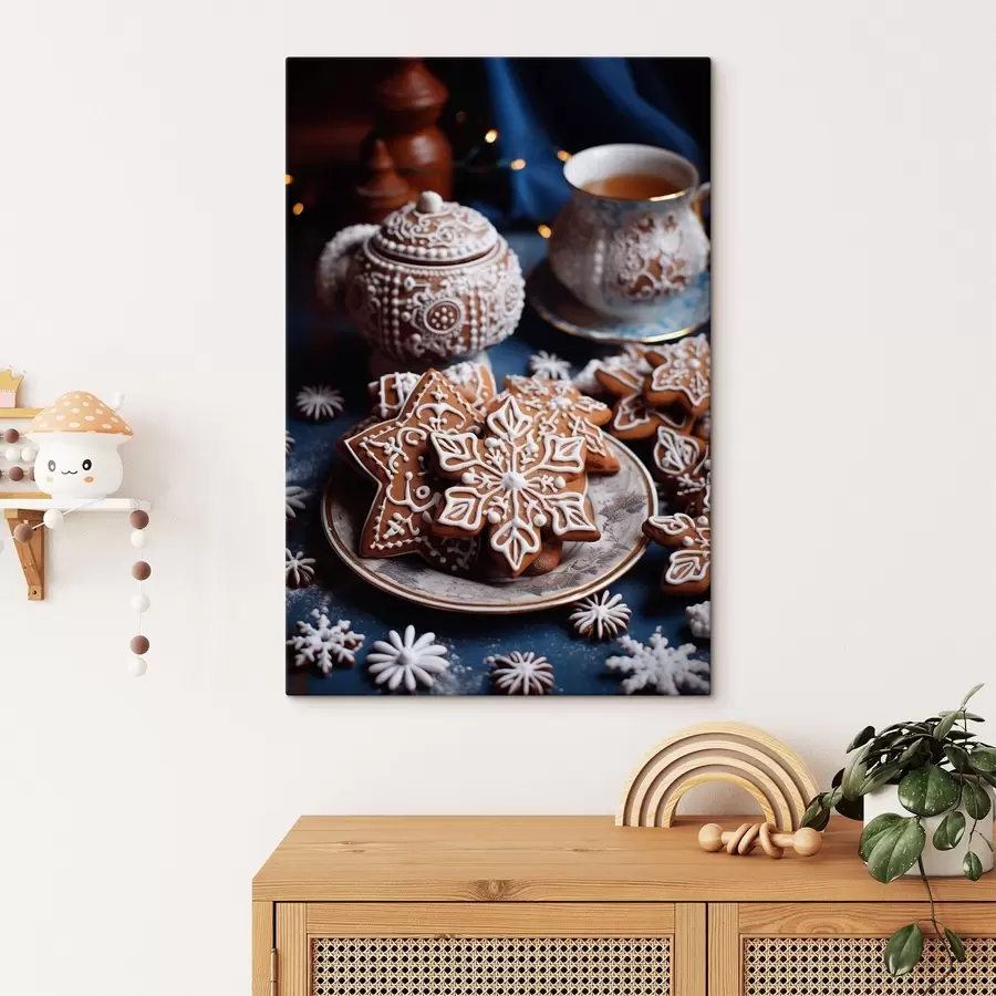  Peintures Biscuits en forme de flocon de neige s46982