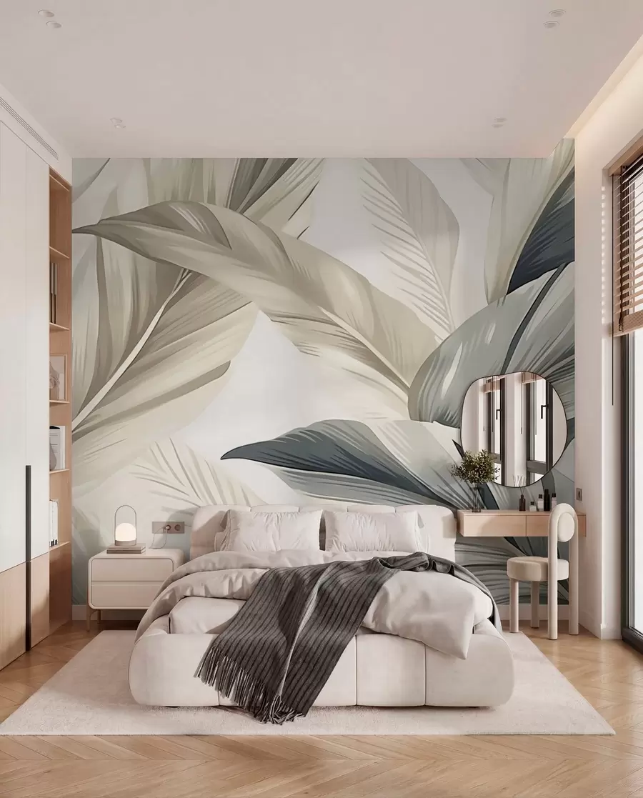 Fotobehang Bananenbladeren w04988