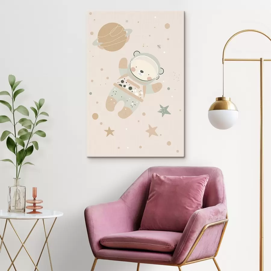  Peintures Ours cosmonaute s47068