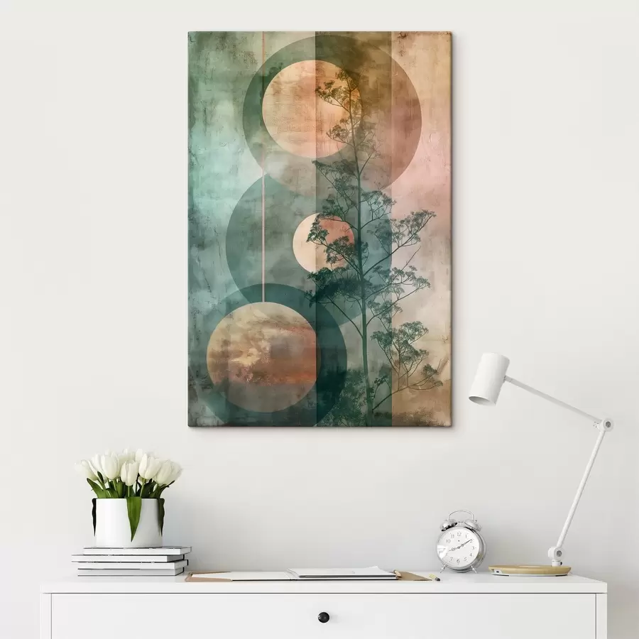  Peintures Abstraction et feuilles s47072