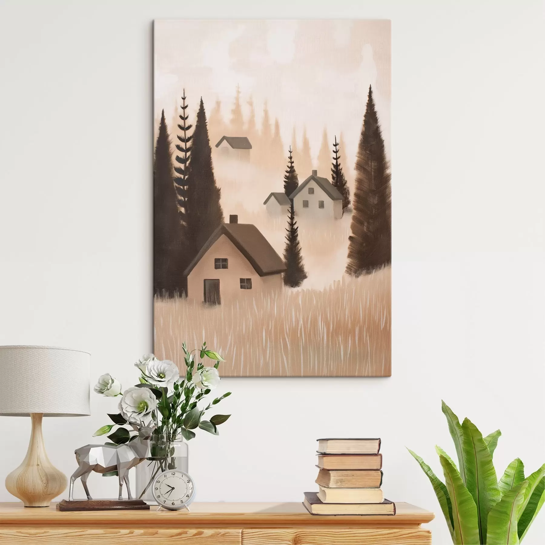  Peintures Maisons dans la forêt s47076