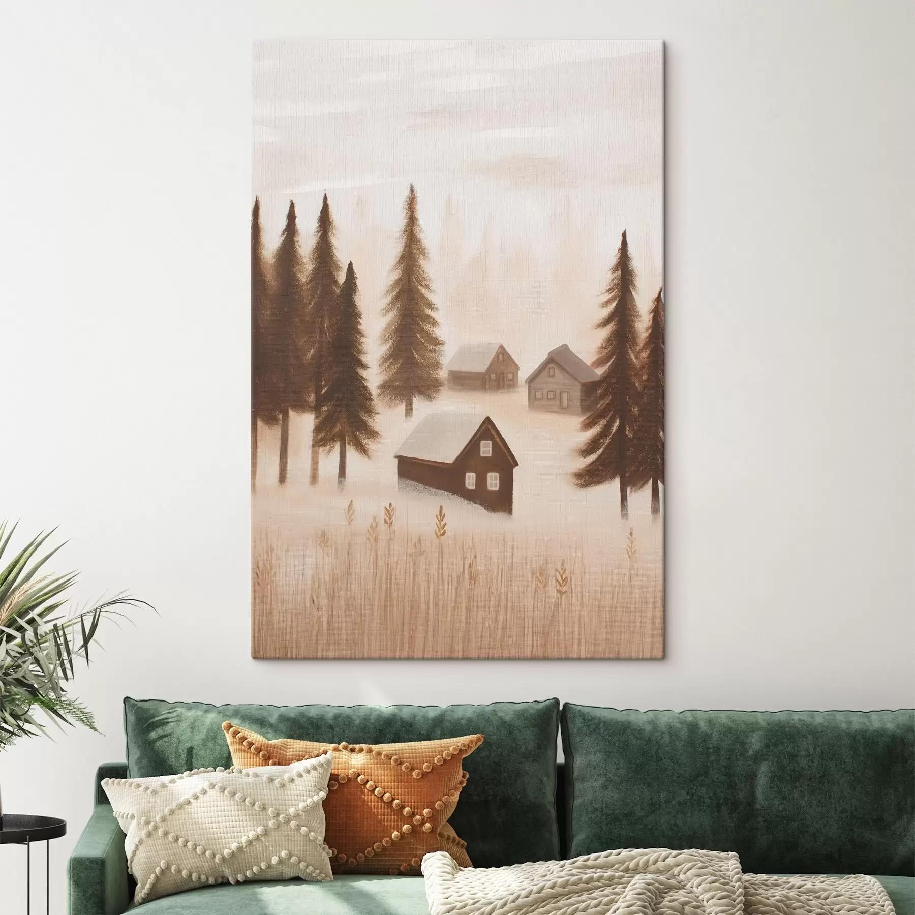  Schilderijen Huizen in het bos s47077