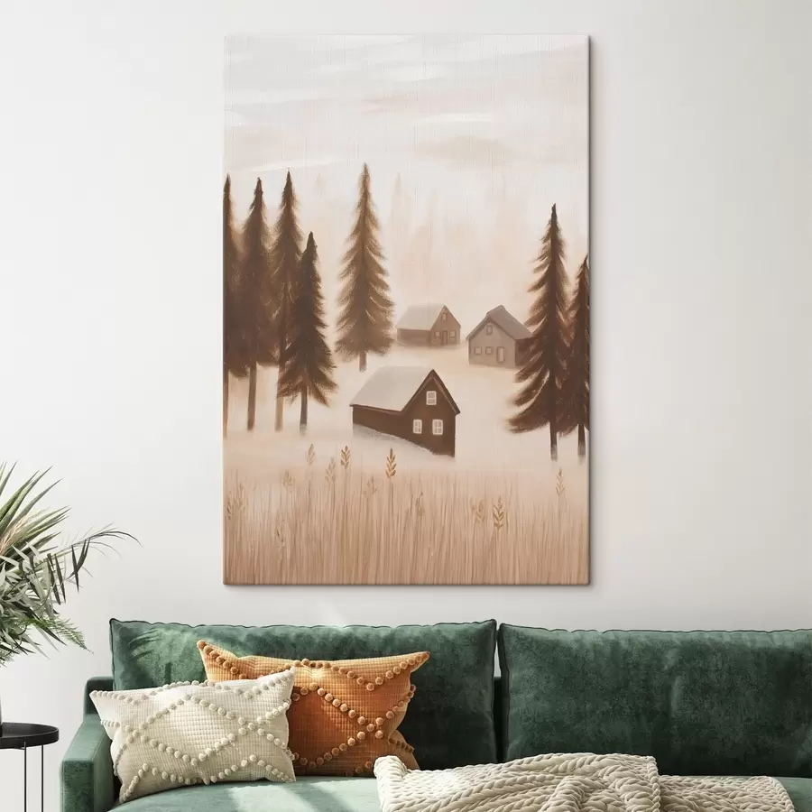  Peintures Maisons dans la forêt s47077