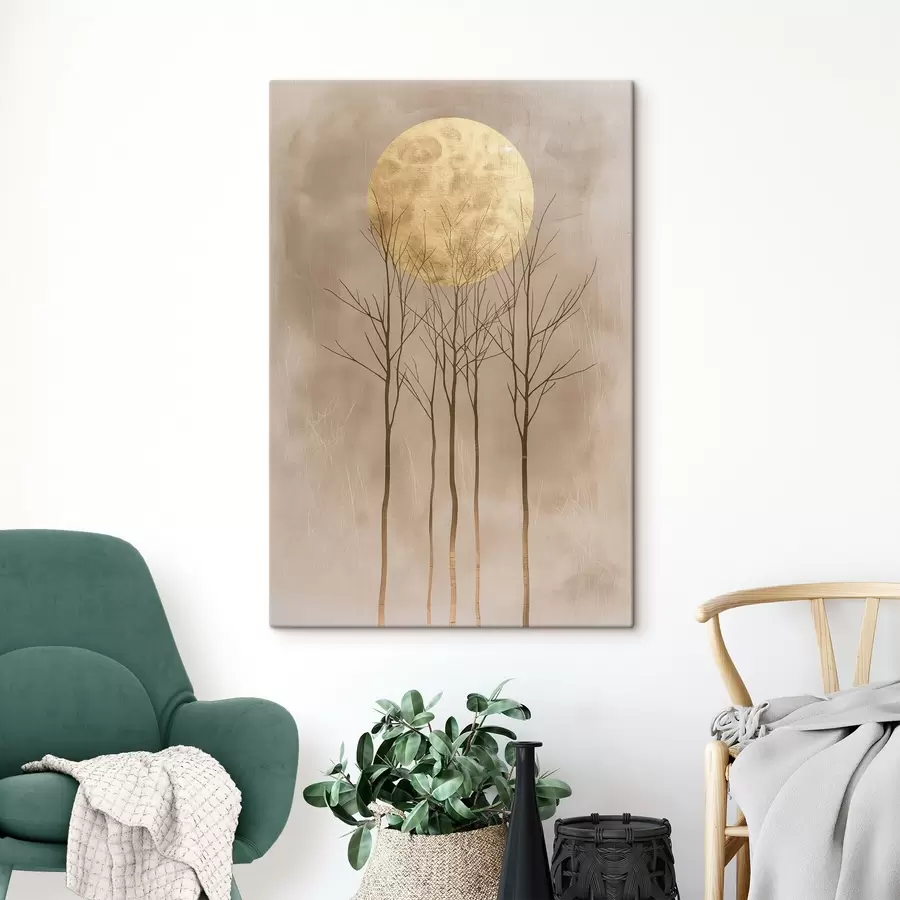  Peintures Des arbres et un cercle s47083
