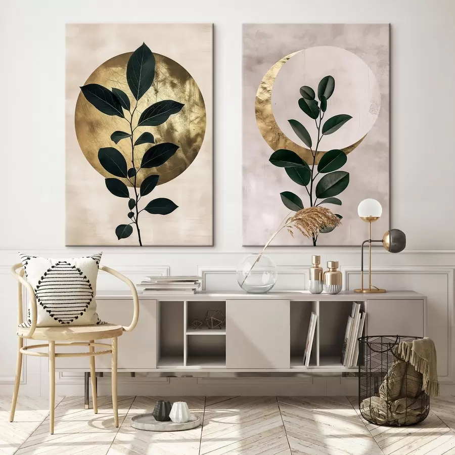  Peintures Lever du soleil et lune m01139