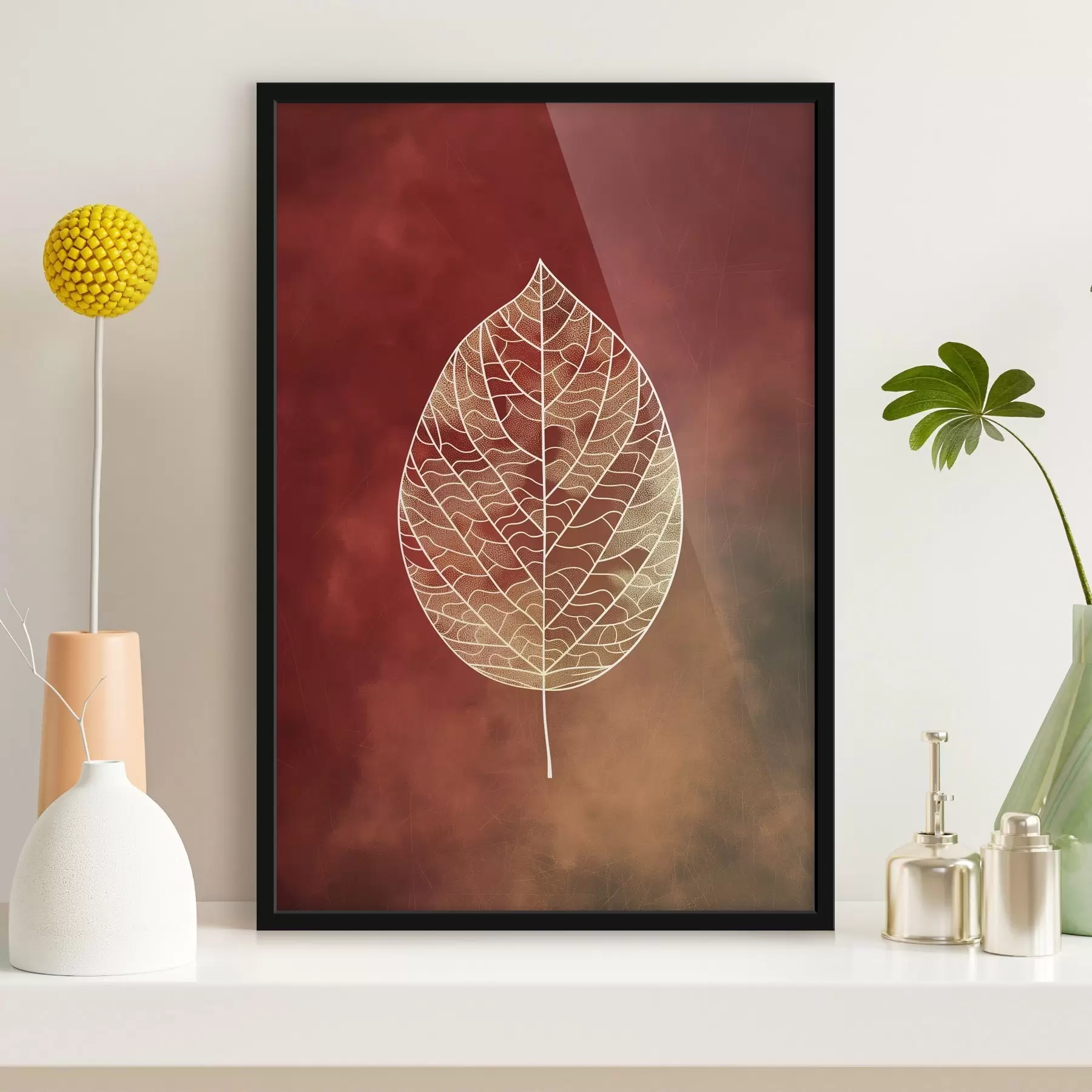 Papier peint photo Feuilles de différentes couleurs f47052