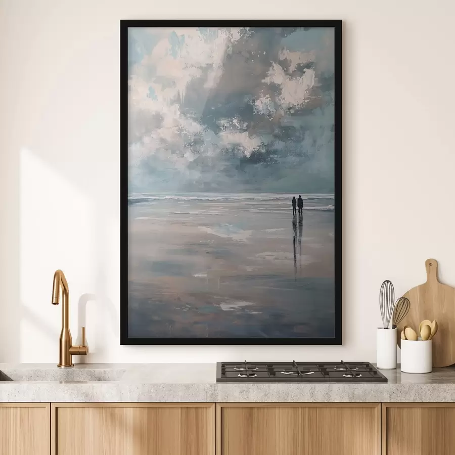 Papier peint photo Couple sur le rivage f47061